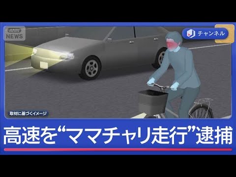 高速道路“ママチャリ走行”45歳男逮捕　飲酒運転で「どこ走ってるかわからなかった」【スーパーJチャンネル】(2026年…