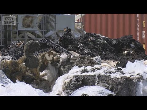 プラスチック工場で火災 廃材が焼ける 栃木(2026年4月26日) サムネイル