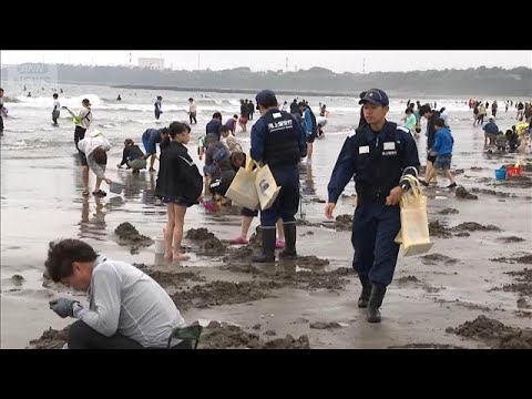 茨城・大洗　潮干狩り客の密猟取り締まりを実施　違反で拘禁刑や罰金も(2026年4月29日) サムネイル