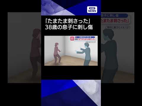 【ニュース】母親「包丁がたまたま刺さった」38歳の息子に刺し傷shorts サムネイル