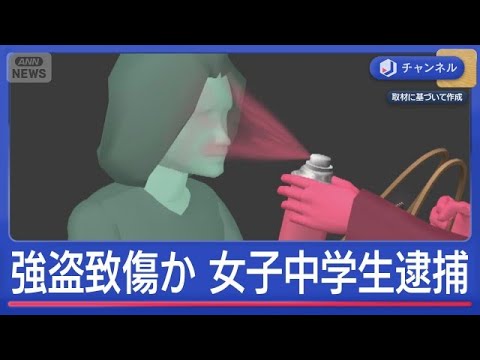 強盗致傷疑い女子中学生（14）逮捕「お金がなかったから」【スーパーJチャンネル】(2026年6月8日)