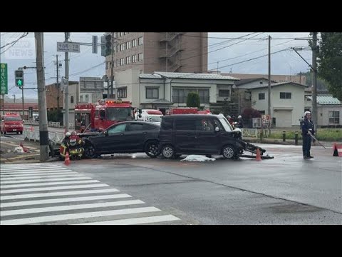 交差点で車同士の事故　40代男性が骨盤を骨折する大けが　秋田・湯沢市【スーパーJチャンネル】(2026年5月4日) サムネイル
