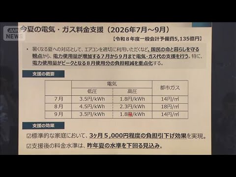 政府 この夏も「省エネ」呼びかけ 赤沢大臣「踏み込んだ節約お願いする段階にはない」(2026年5月26日)