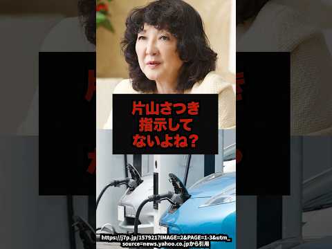 片山さつき指示してないよね？#片山さつき#EV#電気自動車#増税#財務省#政治ニュース#shorts サムネイル