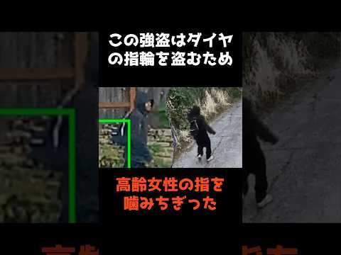 【ダイヤの指輪を盗むため指を噛みちぎった男】 shorts 事件解説 雑学 サムネイル