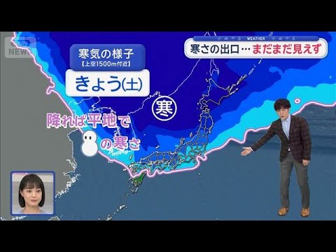 【関東の天気】1年で1番寒い時期 1桁ずらり　早くも発表！ 約2カ月後の春予想【スーパーJチャンネル】(2026年1月… サムネイル