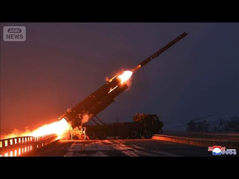 北朝鮮　長距離戦略巡航ミサイル2発を黄海に向けて発射　金正恩総書記も立ち会う(2025年12月29日) サムネイル
