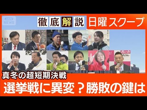 【厳冬衆院選に雪国苦悩】超短期決選に“SNS展開で活路”消費税を巡る各党の主張は【日曜スクープ】(2026年2月1日)