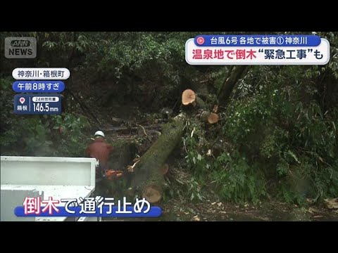 【台風6号】各地で被害　神奈川観光地は大打撃“緊急工事”も【スーパーJチャンネル】(2026年6月3日)