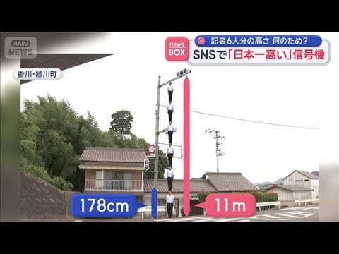 SNSで「日本一高い」信号機と評判　記者6人分の高さ　何のため？　香川県【スーパーJチャンネル】(2026年6月4日)