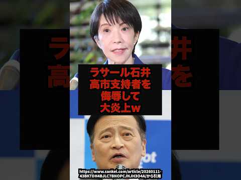 【放送事故】ラサール石井高市支持者を侮辱して大炎上wラサール石井高市総理BSフジプライムニュースshorts サムネイル
