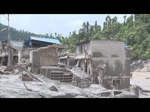 【最新】ネパール土石流“死者700人超” 中国国境で洪水拡大　インドでも複数遺体、捜索は難航