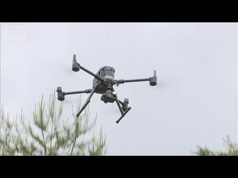 山林火災の初期対応にドローン活用の実証実験　山梨(2026年6月12日) サムネイル