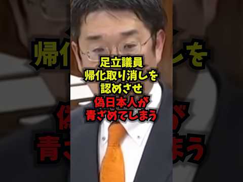 【ついに動いた】足立議員帰化取り消しを認めさせ偽日本人が青ざめてしまう帰化取り消し 足立裕司 参政党 外国人 shor… サムネイル