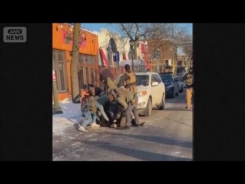 米連邦職員が発砲 男性死亡　当局「男性は銃所持」と説明 デモ続くミネソタ州(2026年1月25日) サムネイル