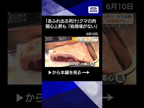 【ニュース】「あふれ出る肉汁」クマの肉　関心上昇も「処理場ない」季節で違う脂乗り　難しい扱い shorts