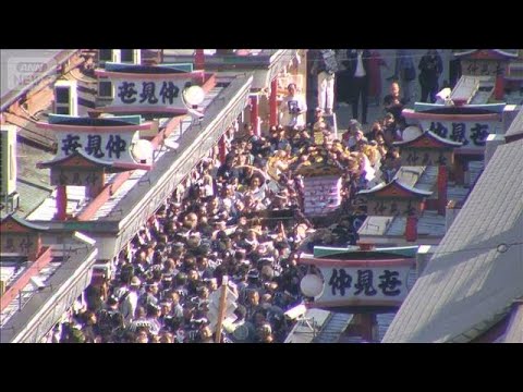 初夏の風物詩 三社祭 「宮出し」熱気が最高潮に(2026年5月17日) サムネイル