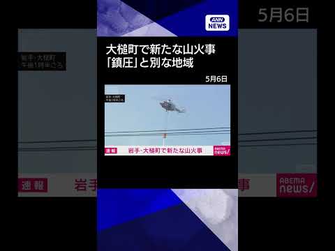【ニュース】岩手・大槌町で新たな山火事　“鎮圧宣言”とは違う場所 shorts