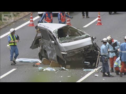 東北道ワゴン車事故 男性死亡　投げ出された後にひかれたか(2026年6月1日)
