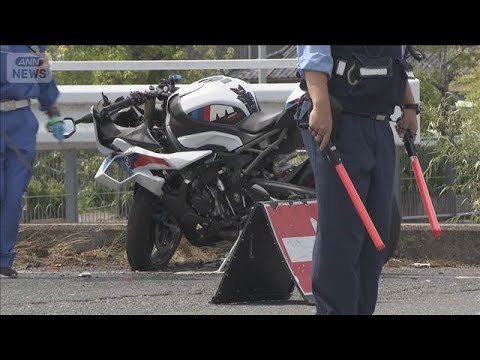 右折トラック巻き込み　バイク男性死亡　岡山市【スーパーJチャンネル】(2026年6月15日)