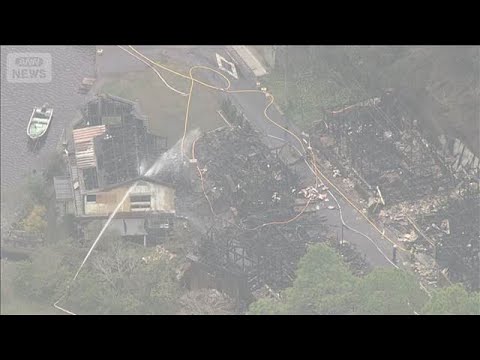 長崎・対馬市で住宅と倉庫8棟が全焼 隣家への延焼を懸念する通報も