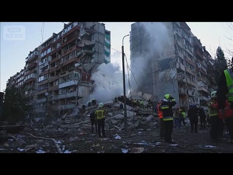 ウクライナにロシアが大規模攻撃　ドローン1500機以上などで　全土で7人死亡(2026年5月14日) サムネイル