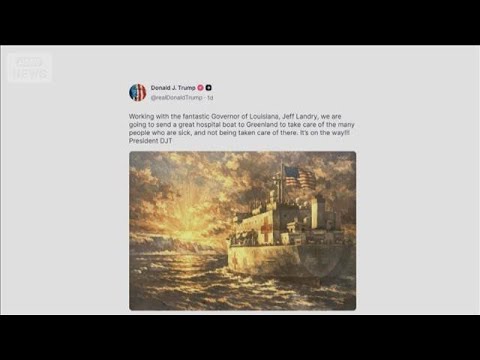 トランプ大統領、突然「グリーンランドに病院船派遣」　現地首相は「結構です」(2026年2月23日) サムネイル