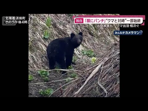 【独自】証言“クマと対峙”で「顔パンチ」も “春街グマ”多数…人身被害も相次ぐ(2026年4月26日)