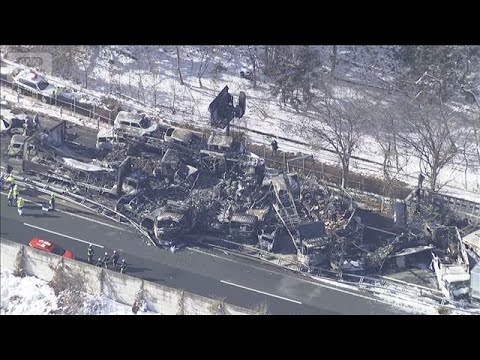 関越道で67台絡む事故　通行止めは上り解除も下り見通し立たず　死者2人に【もっと知りたい！】【グッド！モーニング】(2… サムネイル