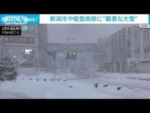 【速報】新潟県と石川県に“顕著な大雪に関する情報”大規模な交通障害発生の恐れ(2025年2月7日)ANNnewsCH