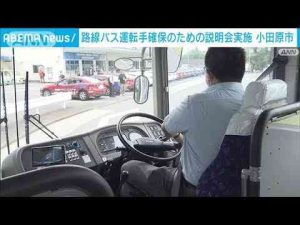 ニュース動画 | 路線バス運転手確保のための説明会実施　実際にバス走らせる体験会も　小田原市(2025年5月19日)【YouTubeおすすめ】